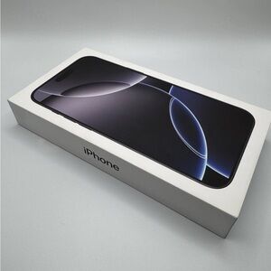 Original Apple Empty Box iPhone 16 Pro Max Black Titanium 256GB BOX ONLY